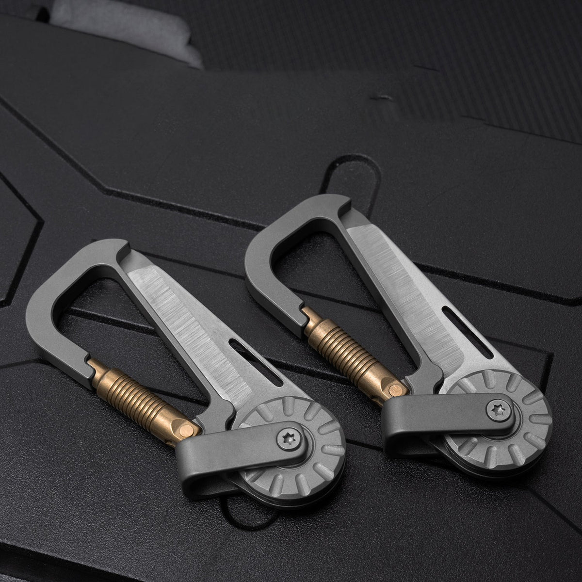 Tactical Multi-Tool Carabiner for Men - Heavy Duty Outdoor Gear Accessory with Bottle Opener & Keychain Hook