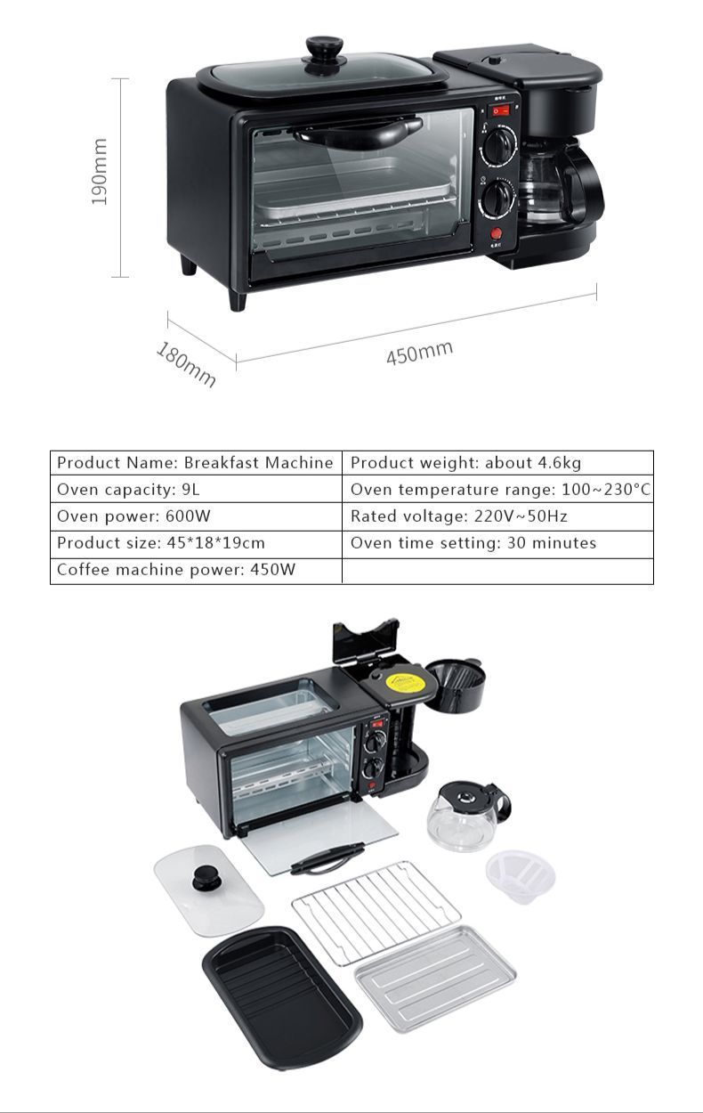 3 In 1 Electronic Breakfast Machine
