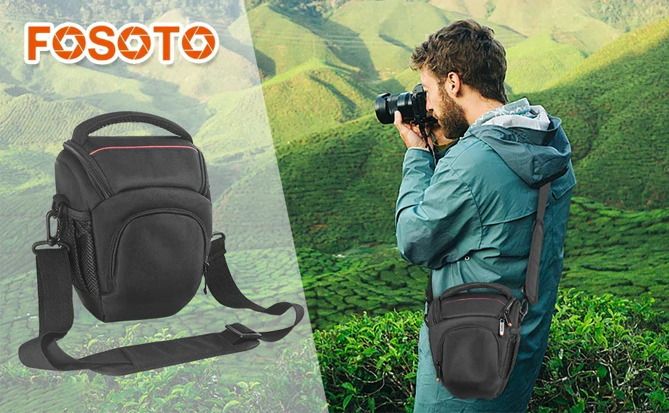 DSLR Camera Shoulder Bag Crossbody Black