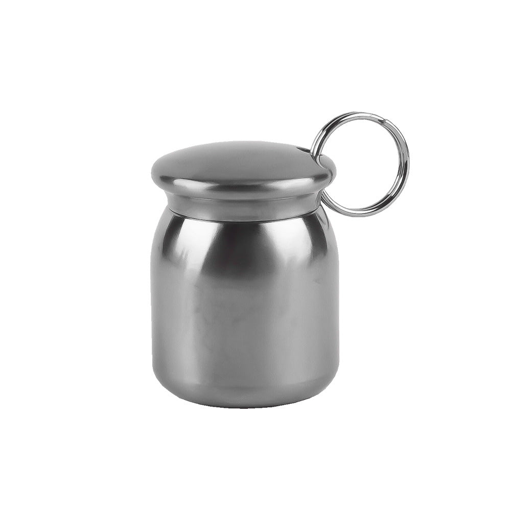 Titanium Waterproof Medicine Capsule for Hiking, Camping & Everyday Carry