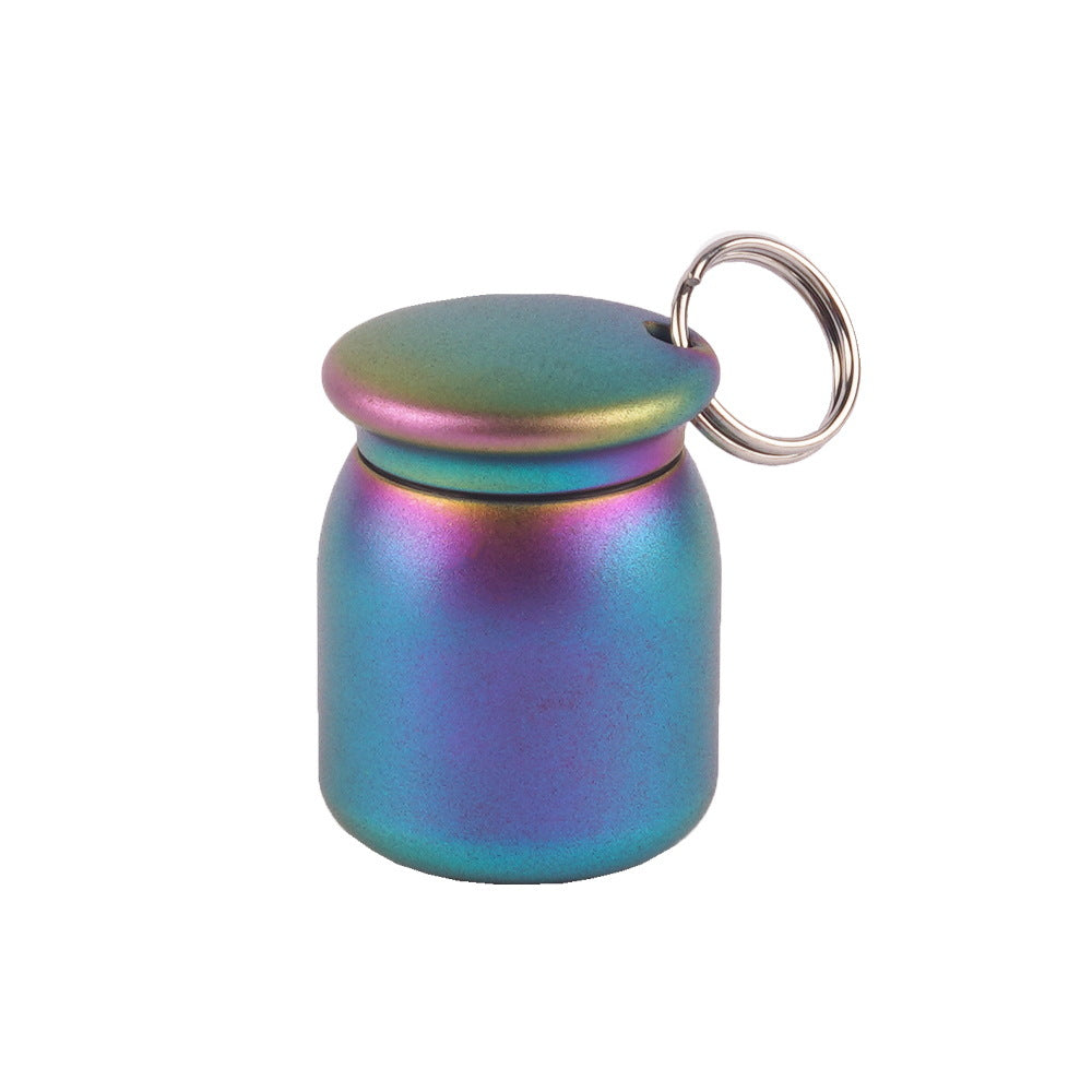 Titanium Waterproof Medicine Capsule for Hiking, Camping & Everyday Carry